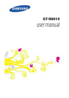 Samsung Galaxy Note 10.1 (Wifi) manual. Smartphone Instructions.